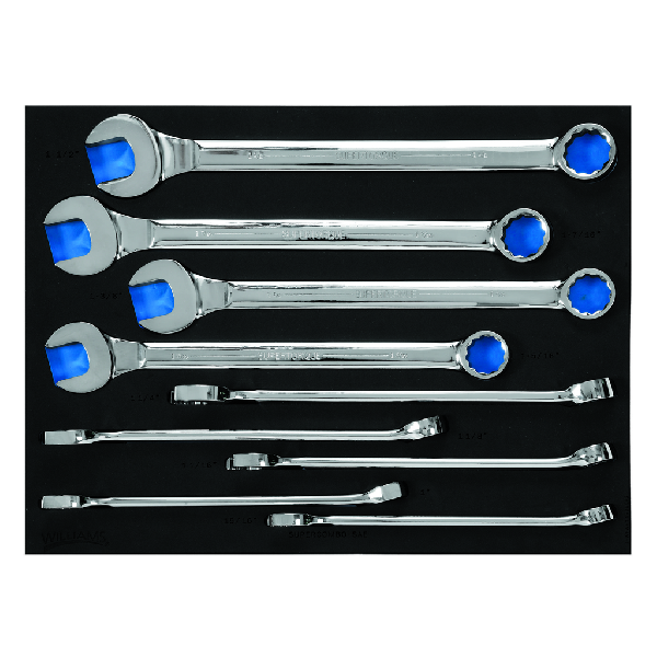 9 pc SAE 12-Point SUPERCOMBO(R) Combination Wrench Set in 2/3 Fo