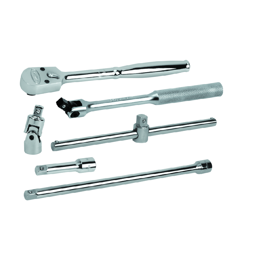 6 pc 3/8" Drive Ratchet and Drive Tool Set
