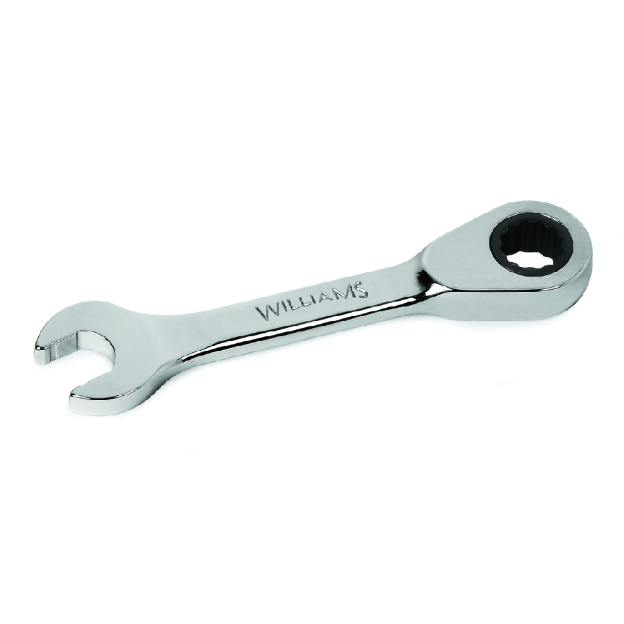 19 mm 12-Point Metric Standard Ratcheting Stubby Combination Wre