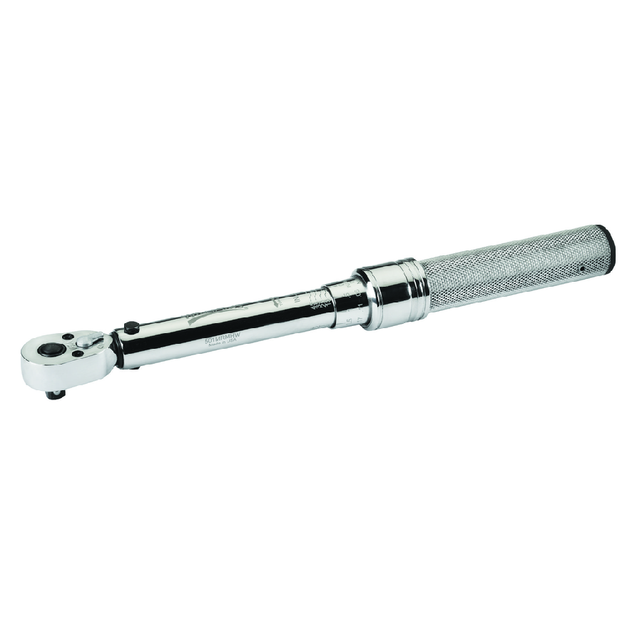 3/8" Drive Micrometer Adjustable Torque Wrench, Dual Scale (5-75