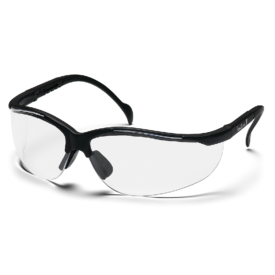 Pyramex Safety - PMXTREME - Black Frame/Clear Lens with Black Co