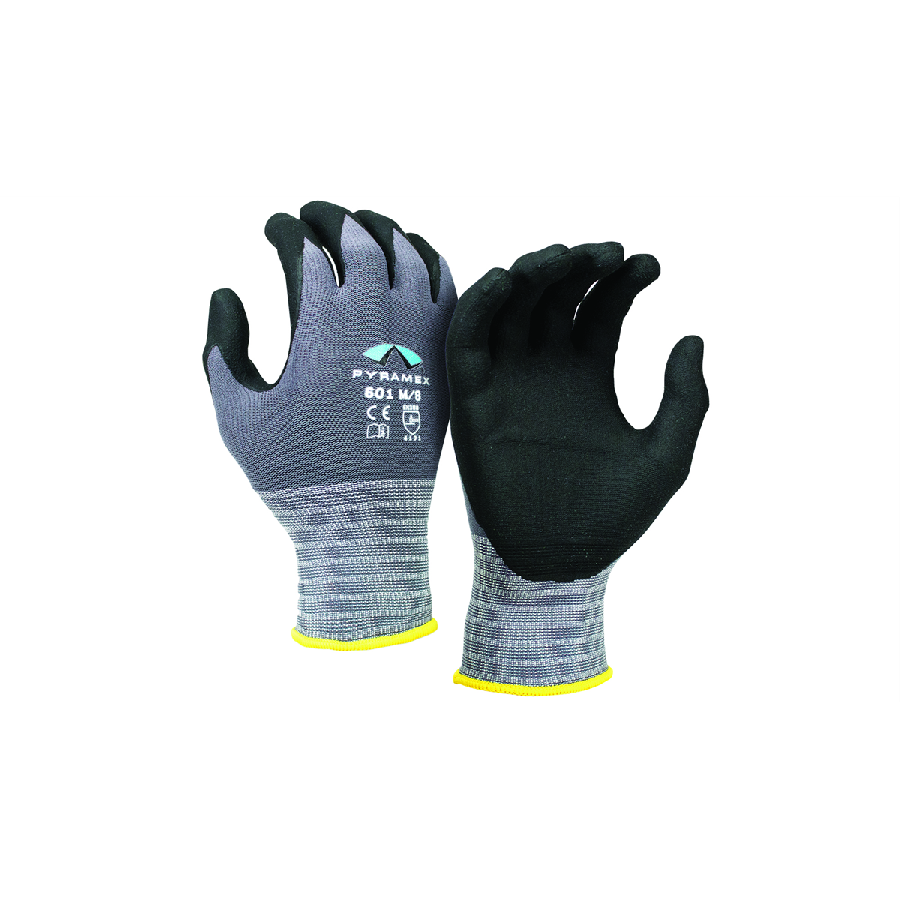 Pyramex Safety- Glove Nitrile 18G A3 Dots Thumb Saddle 2XL , So