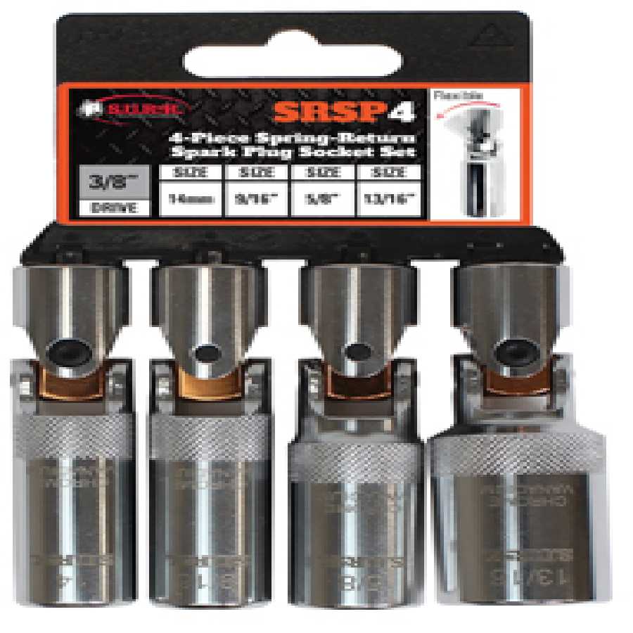 4 Piece 3/8" Dr Spring-Return