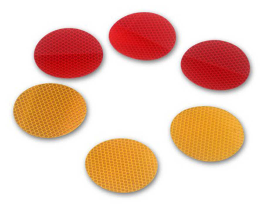 REFLECTORS AMBER 50PK