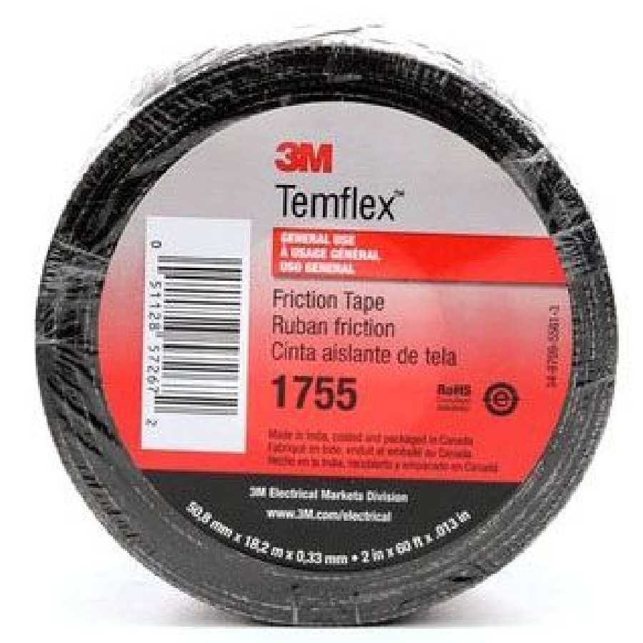 1755 FRICTION TAPE 3/4" X 60FT BLACK