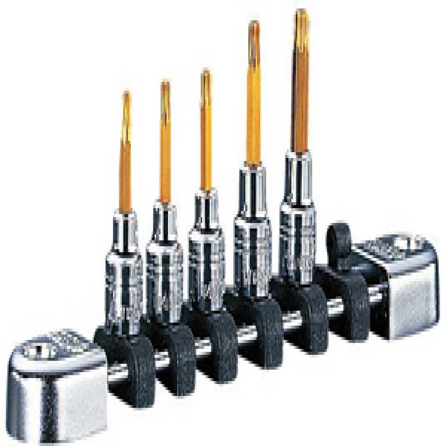 5 Piece 1/4" Drive Torx