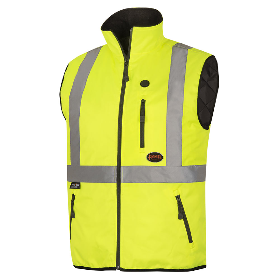 Pioneer Heated Safety Vest - Hi-Vis Yellow/Green - Size 2XL