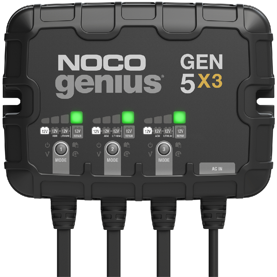 NOCO Company GEN5X3 12V 3-Bank, 15-Amp On-Board Battery Charger