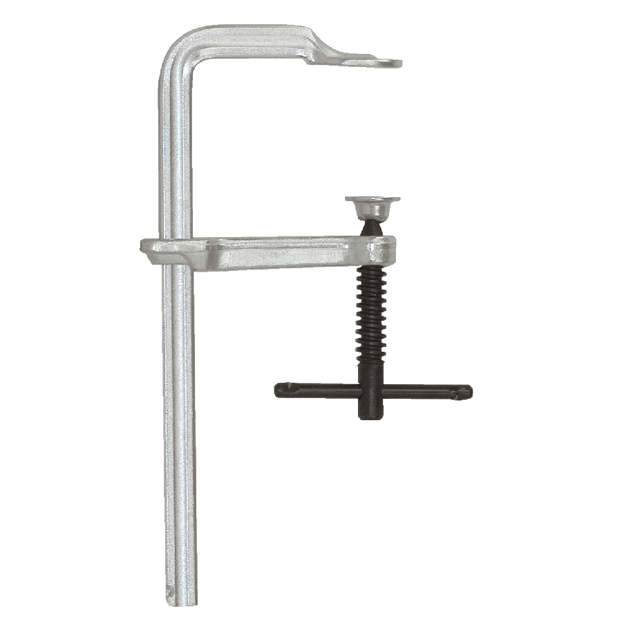 All-steel screw clamps VIRIDIS with toggle handle 200 x 100 mm