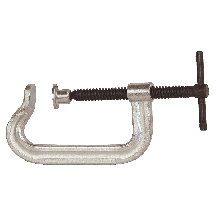 C-screw clamps, all steel 75 x 50 mm