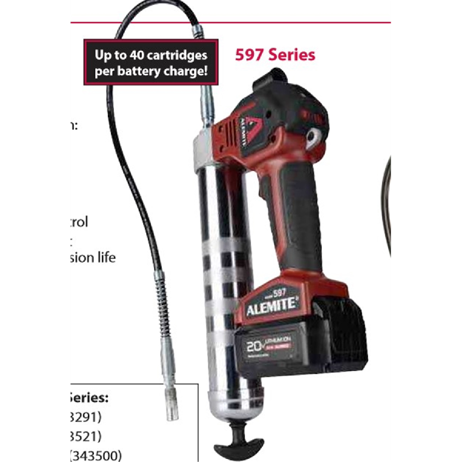 Alemite Grease Gun 20 Volt Lithium-Ion Powered