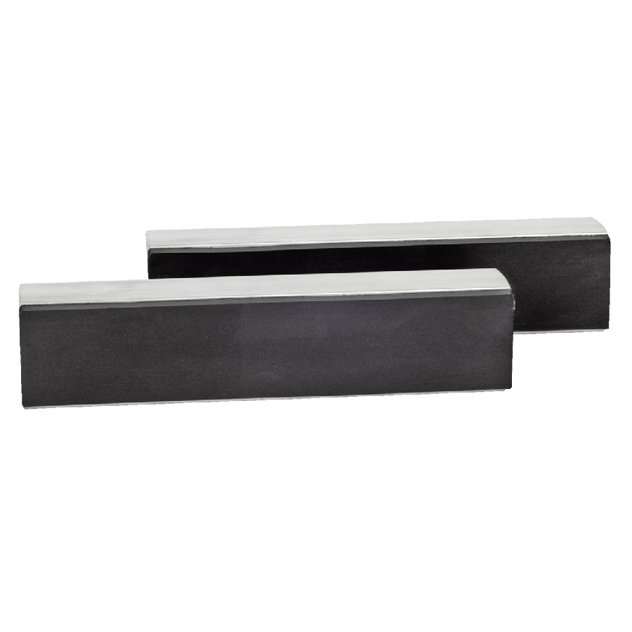 Magnetic jaw plates, aluminum with rubber, for vises 525-100-R,