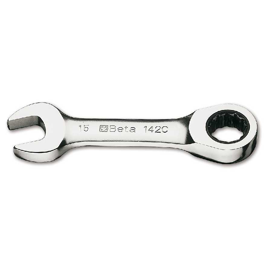 Beta 142 Short Series, 12-Point Ratcheting Combination Wrench, S