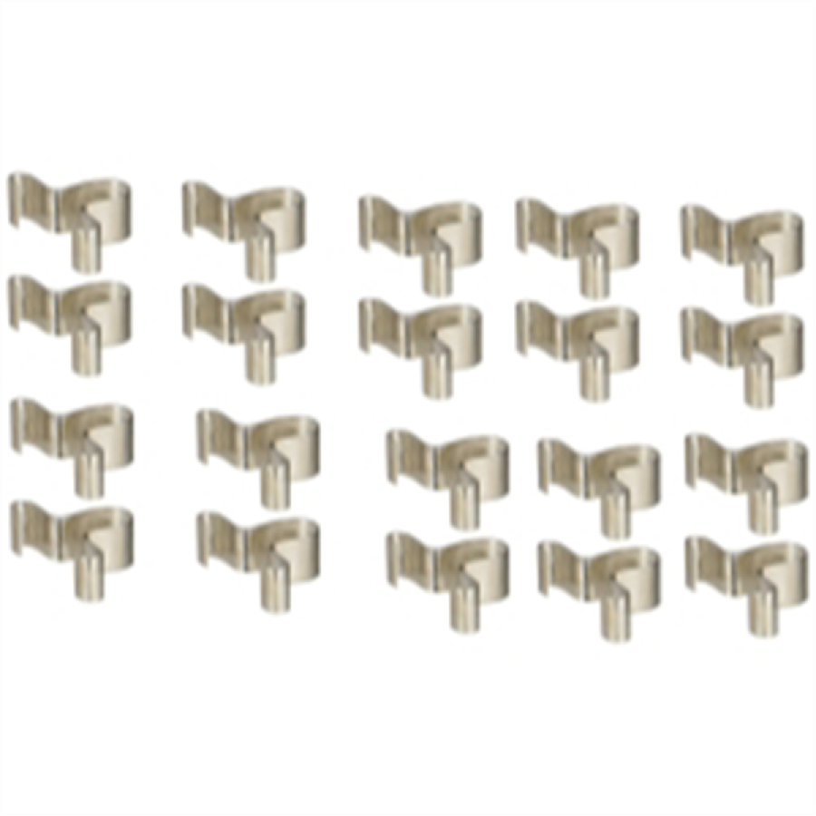 Socket Rail Clips 1/4 In - 20/Pk