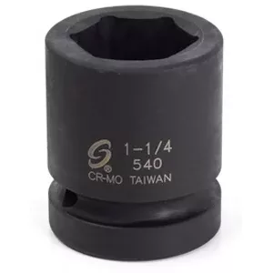 1 In Dr Impact Socket, 6 Pt, Std, 1-1/2 In (image for) 1 In Dr Impact Socket, 6 Pt, Std, 1-1/2 In