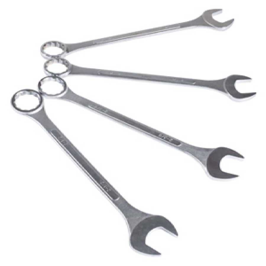 Super Jumbo Fractional SAE Combination Wrench Set 4 Pc