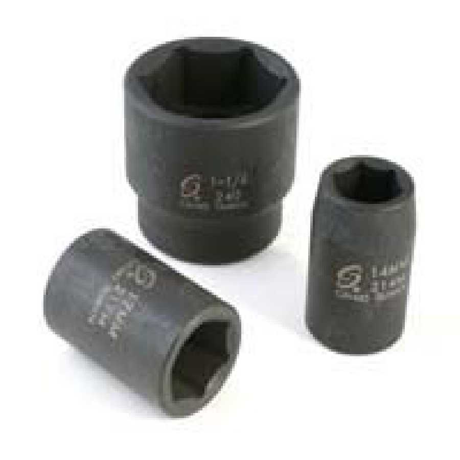 1/2 In Dr Impact Socket, 6 Pt, Std, 5/8 In