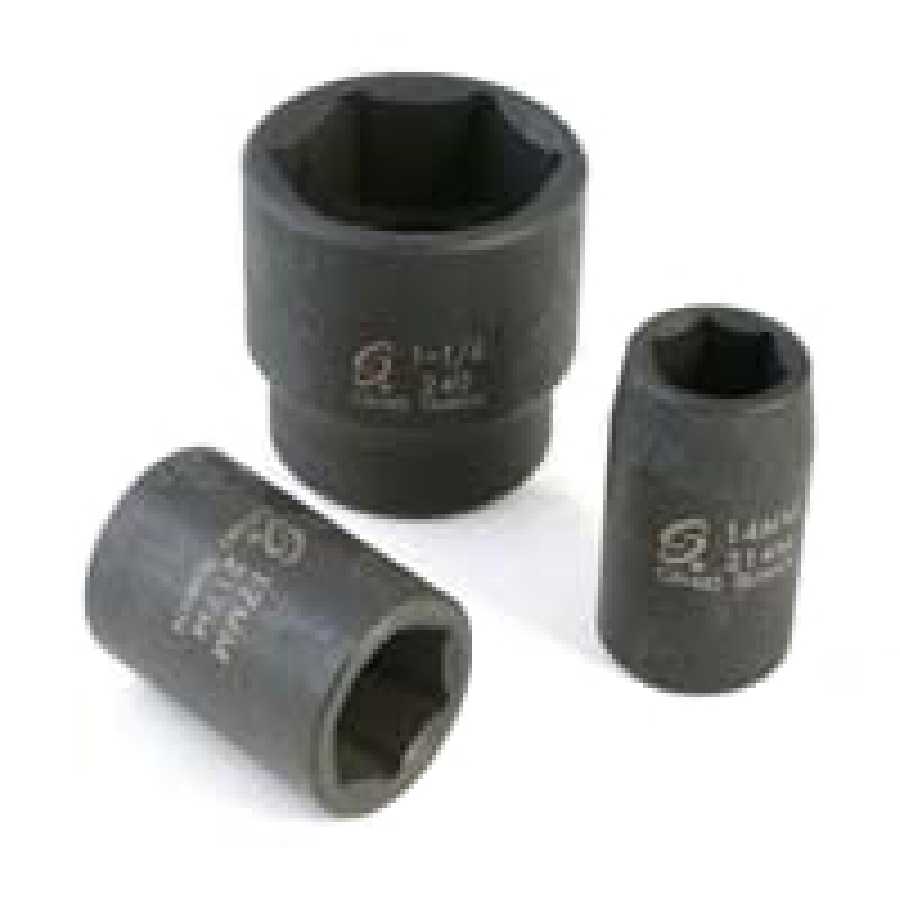 1/2 In Dr Impact Socket, 6 Pt, Std, 21mm