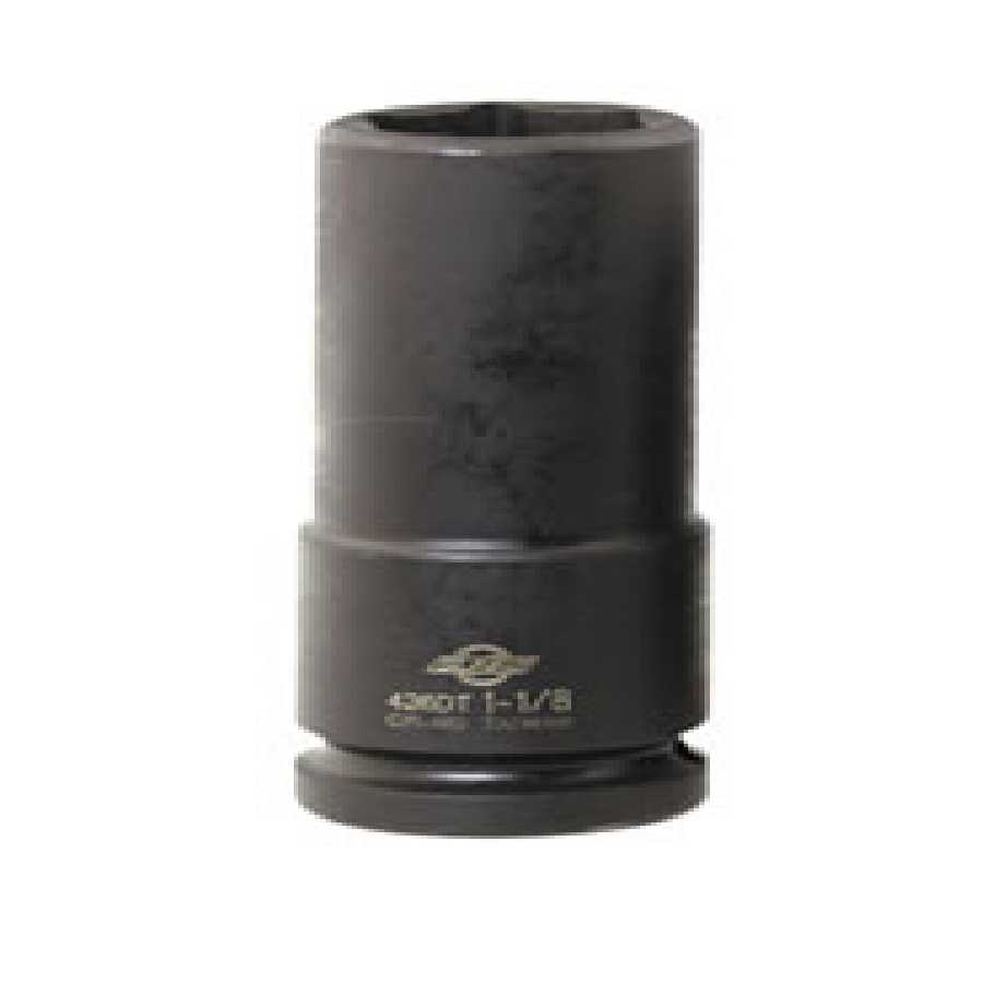 3/4 In Dr Impact Socket, Thin Wall, Deep, 1-1/8 In