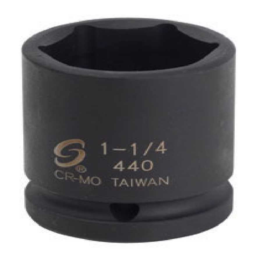 3/4 Inch Drive 6 Pt Fractional SAE Std Impact Socket 1-1/4 Inch