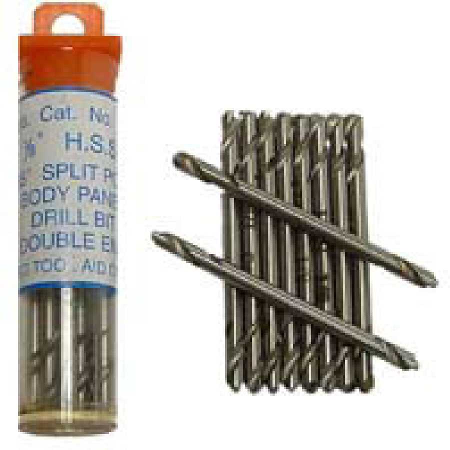 Double Ended Stubby Body Panel Drill Bits - 1/8 Inch