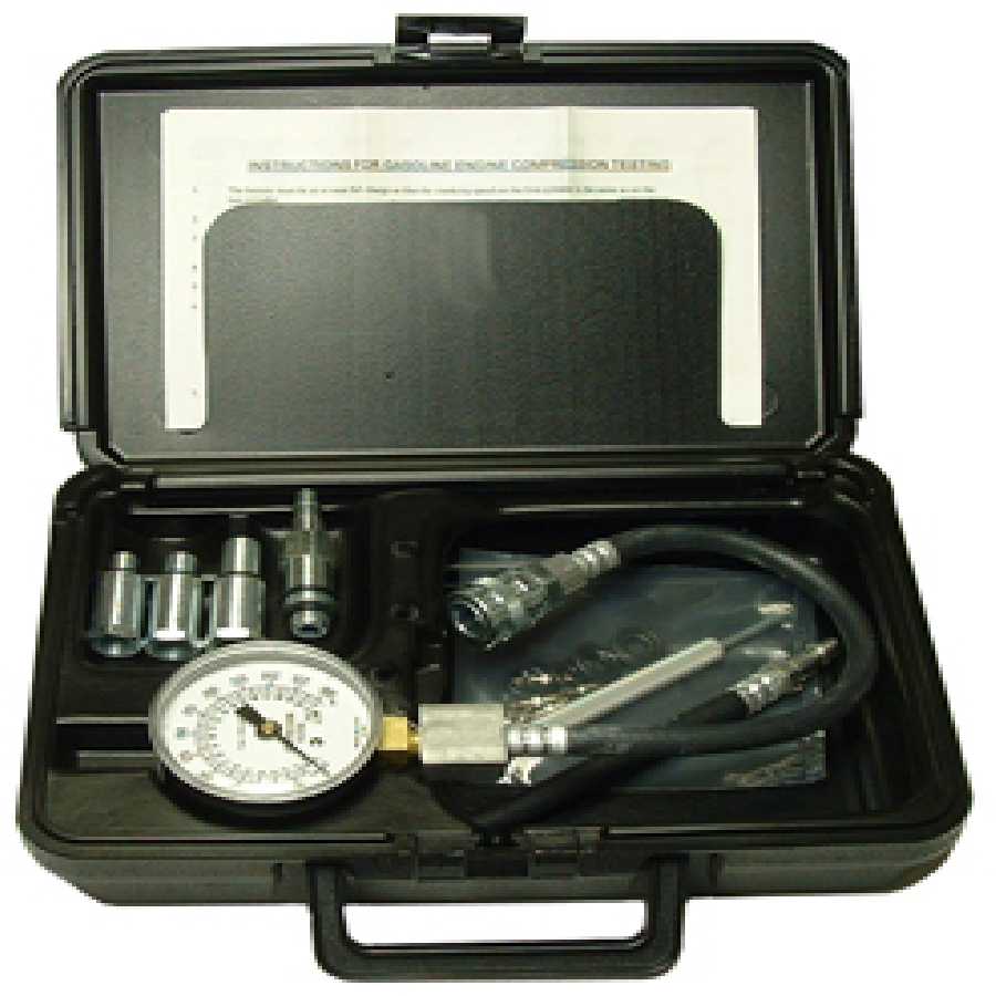 Heavy Duty Compression Tester For Gasoline Engine w/Case