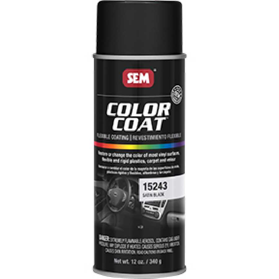 Color Coat Aerosol - Satin Black