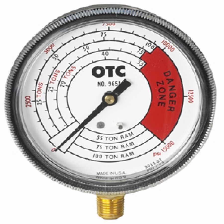 Pressure and Tonnage Gauge - 4 Scales 0 to 100 Ton