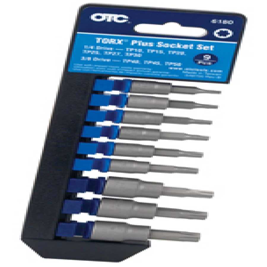 1/4 & 3/8 In Dr Torx Plus Bit Socket Set - 9-Pc