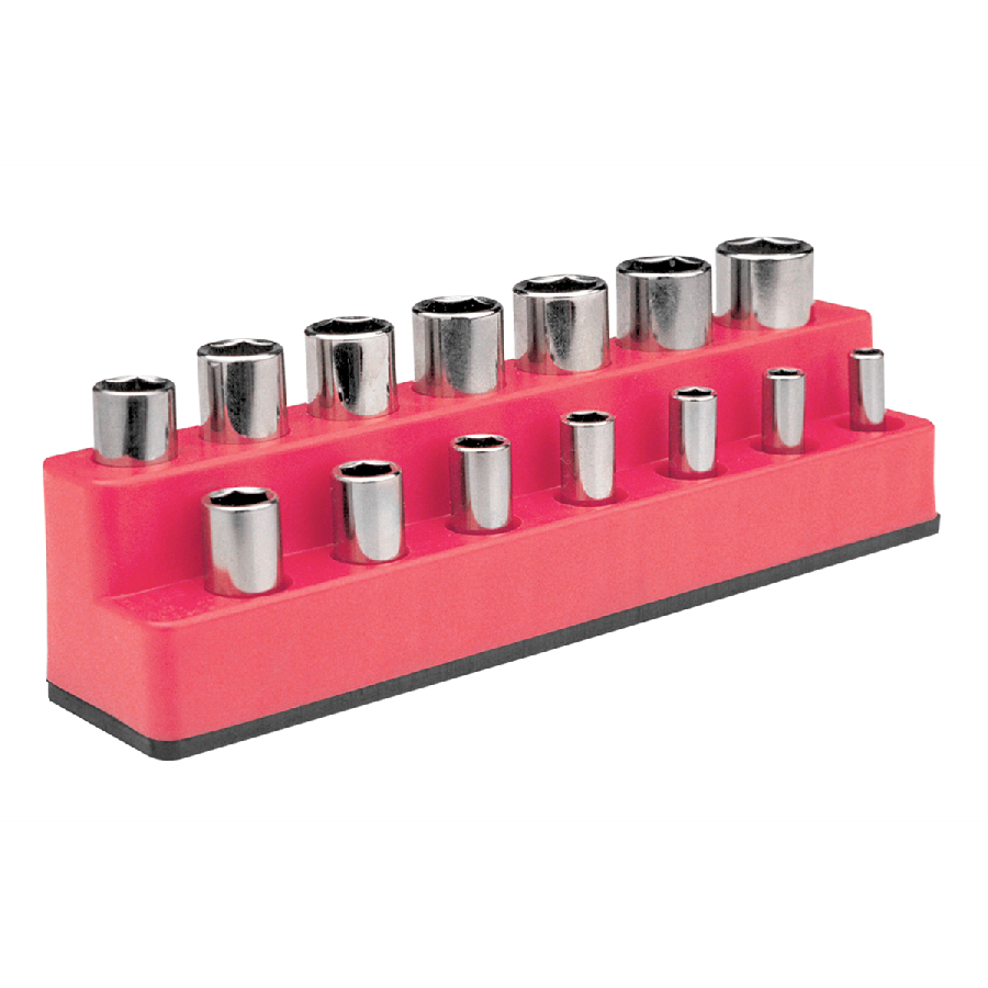 3/8 In Drive Metric Socket Organizer w/ Magnetic Base - Ho