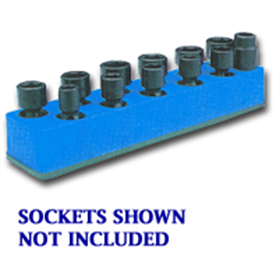 3/8 Inch Drive Swivel / Impact Metric Socket Organizer w/ Magnet