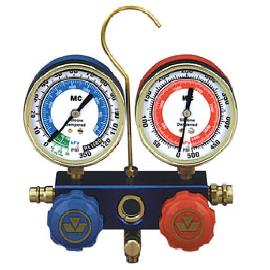 Mastercool | 89772 | Mastercool 89772 R134a Two-Way Aluminum Manifold Gauge Set