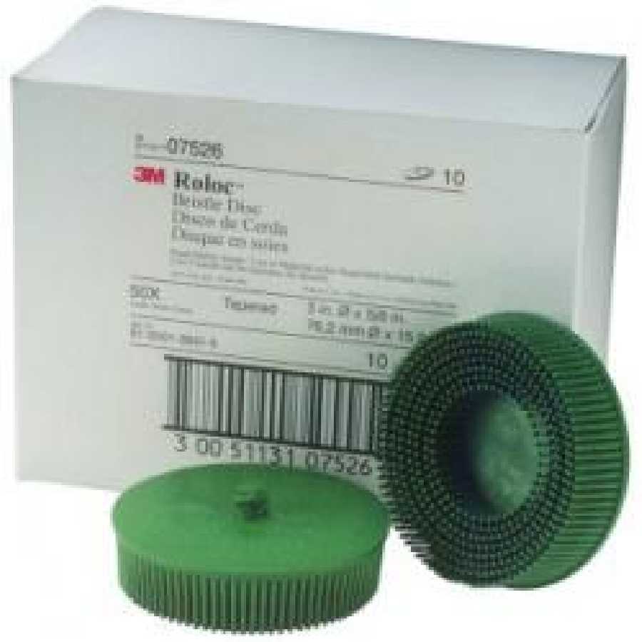 Roloc Bristle Discs 3 Inch 50 Grit Green