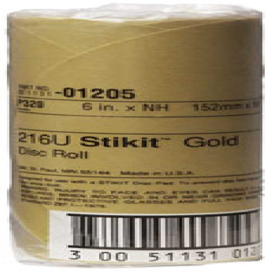 Stikit Gold Disc Roll - 6 In - 320 Grade