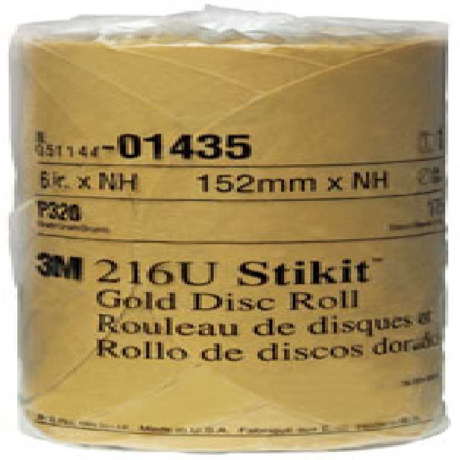 StikitT Gold Disc Roll - 320 Grade - 6 In