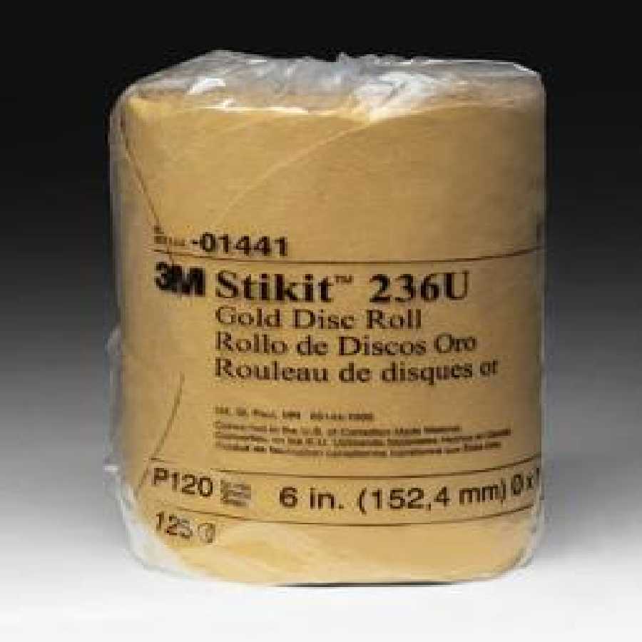 StikitT Gold Disc Roll - 6 In - 120 Grade