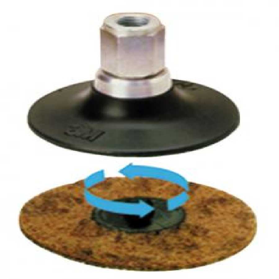 Roloc Disc Pad Assembly 2 Inch Diameter 1/4 Inch Shaft