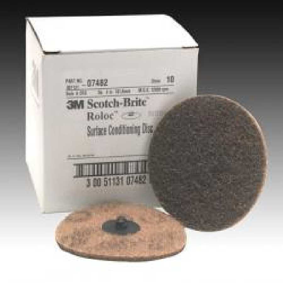 Coarse Roloc Conditioning Discs - 4In - Brown