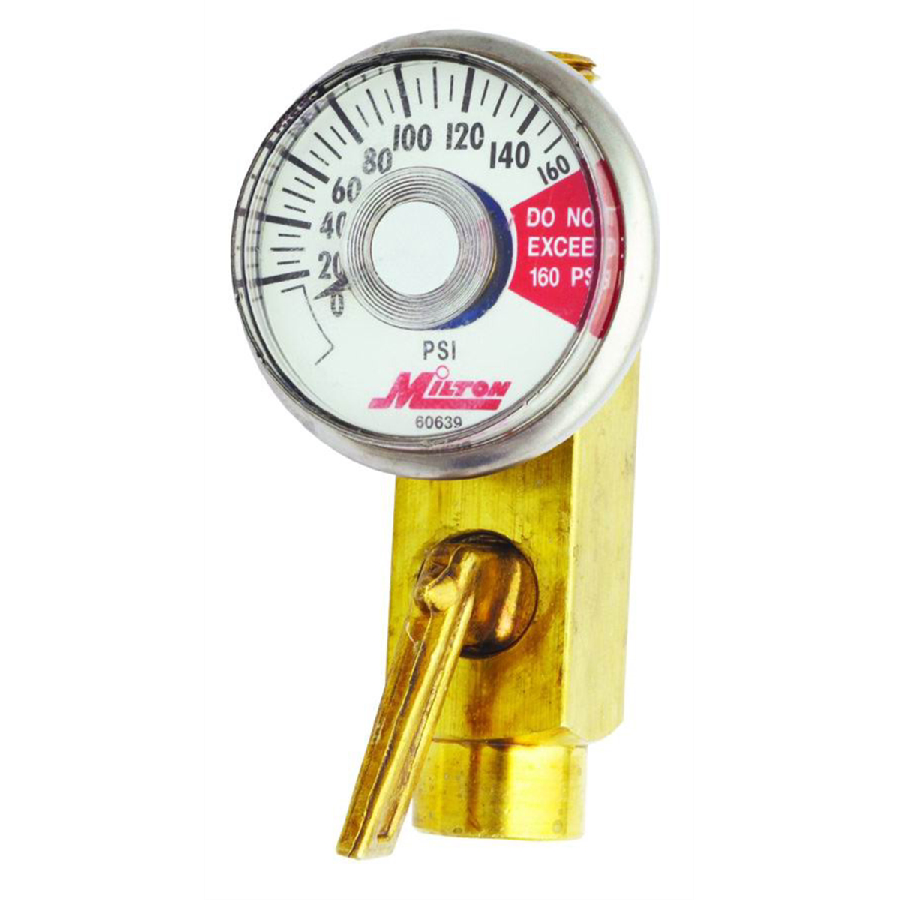 In-Line Air Flow Regulator 1/4In F x 1/4 In M NPT w/ Gage