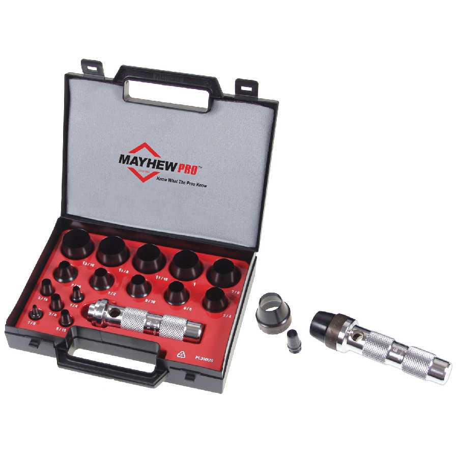 Hollow Punch Tool Kit 330US - 16-Pc