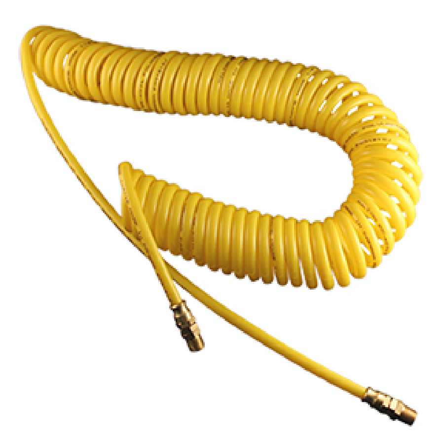 Polyurethane Re-Koil Air Hose 1/4 In ID x 20 Ft x 1/4 In NPT