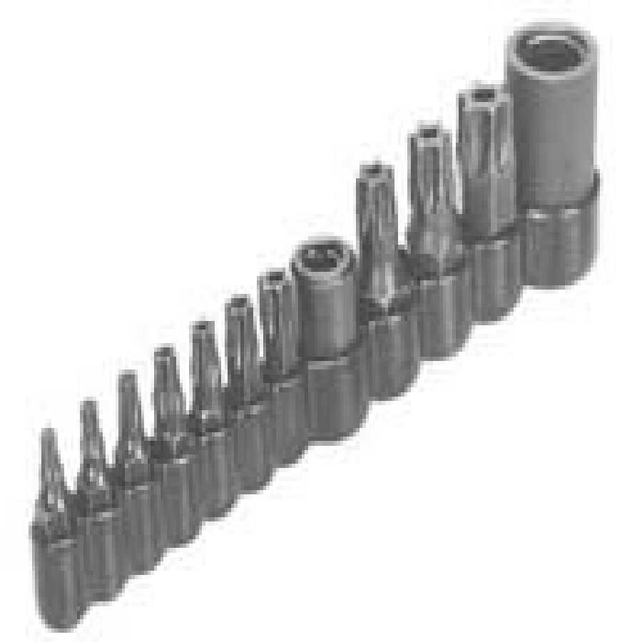 Master Tamper Resistant Torx Bit Set - 12-Pc