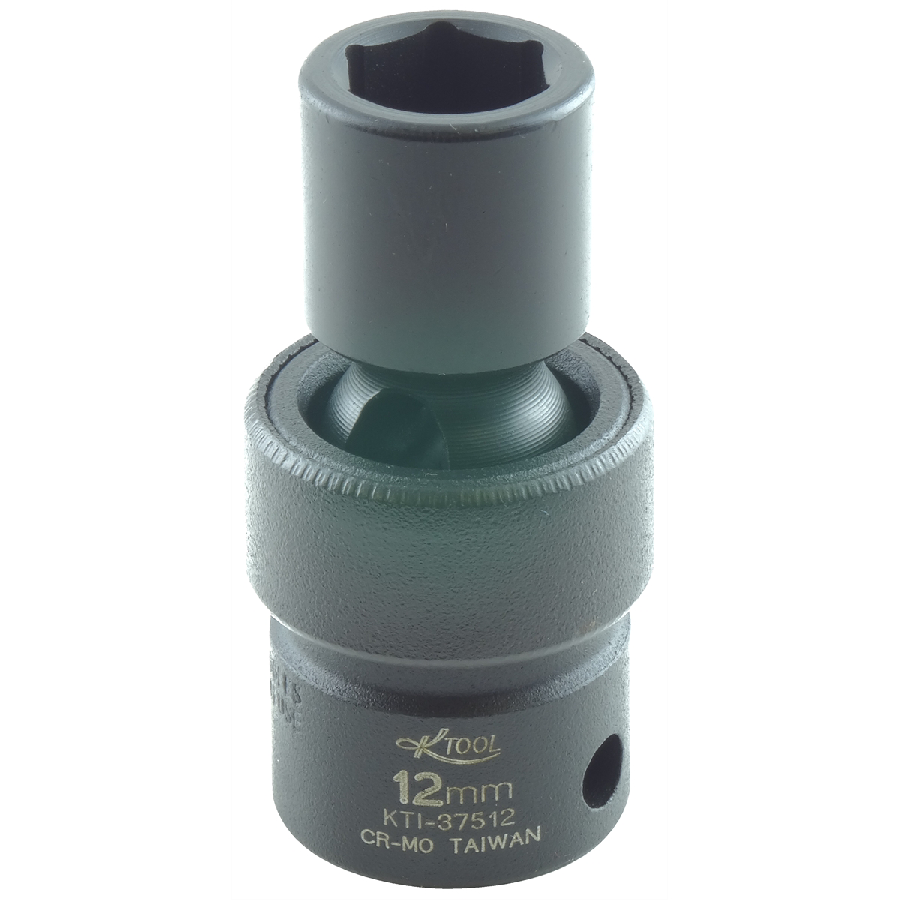 Standard Flex Impact Socket - 3/8 In Dr 6 Pt - 12mm