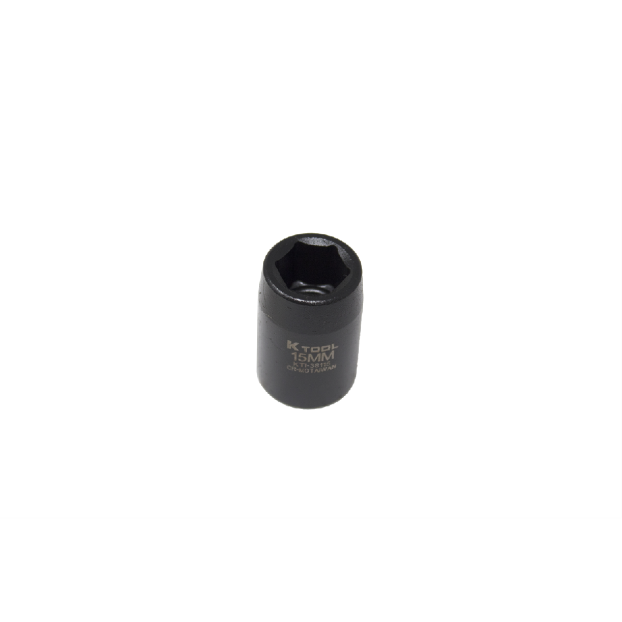 Standard Impact Socket - 1/2 In Dr 6 Pt - 15mm