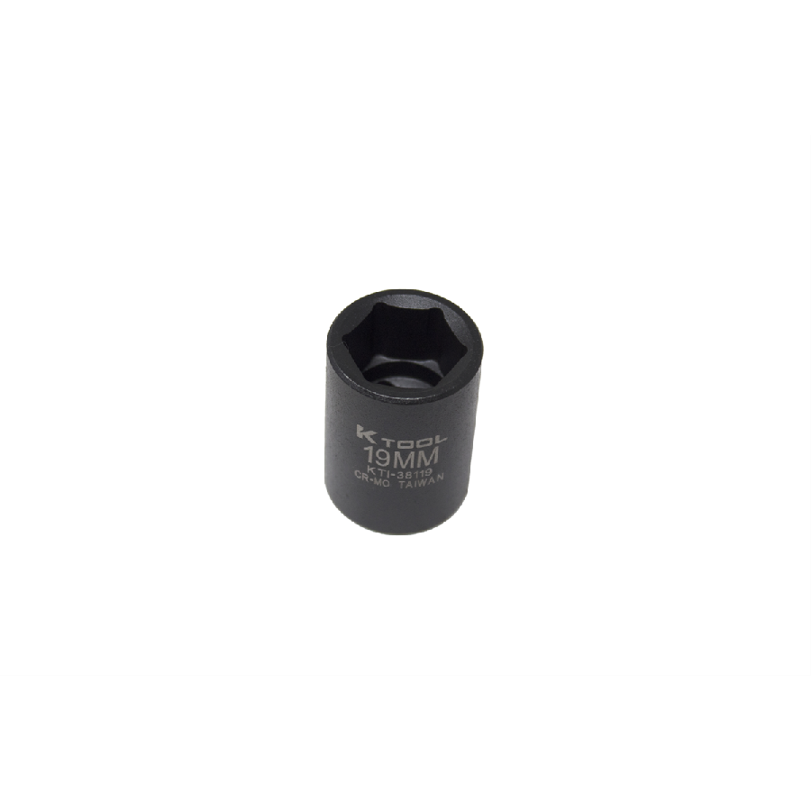 Standard Impact Socket - 1/2 In Dr 6 Pt - 19mm