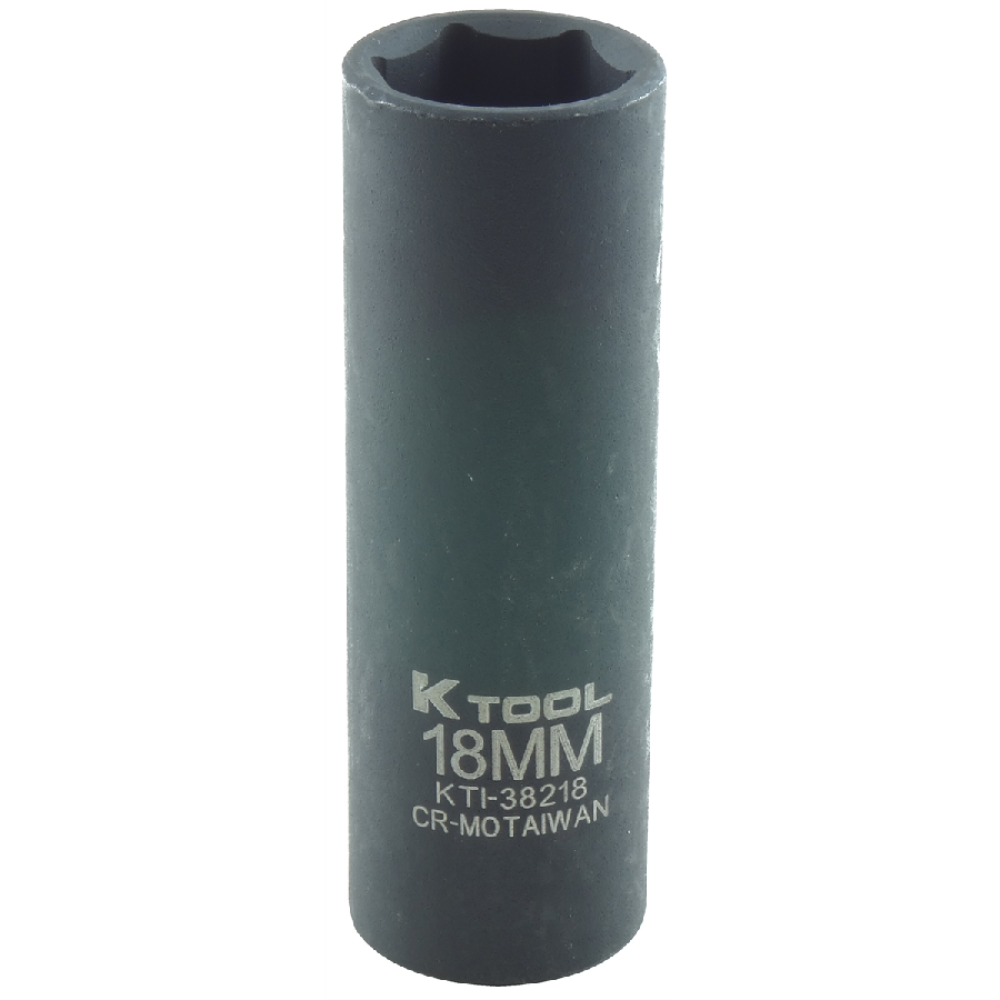 Deep Impact Socket - 1/2 In Dr 6 Pt - 18mm