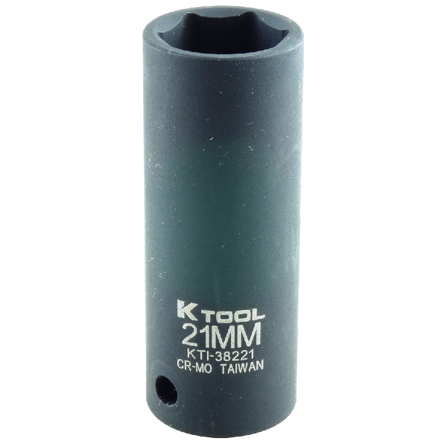 Deep Impact Socket - 1/2 In Dr 6 Pt - 21mm