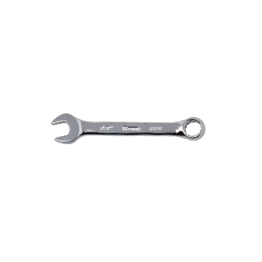 Short High Polish Fractional Combination Wrench - 3/8 In