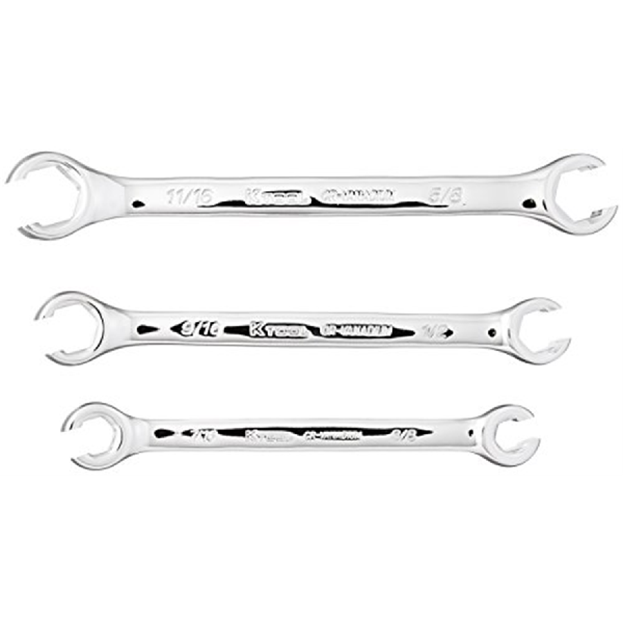 Flare Nut Wrench Set SAE - 3 Piece