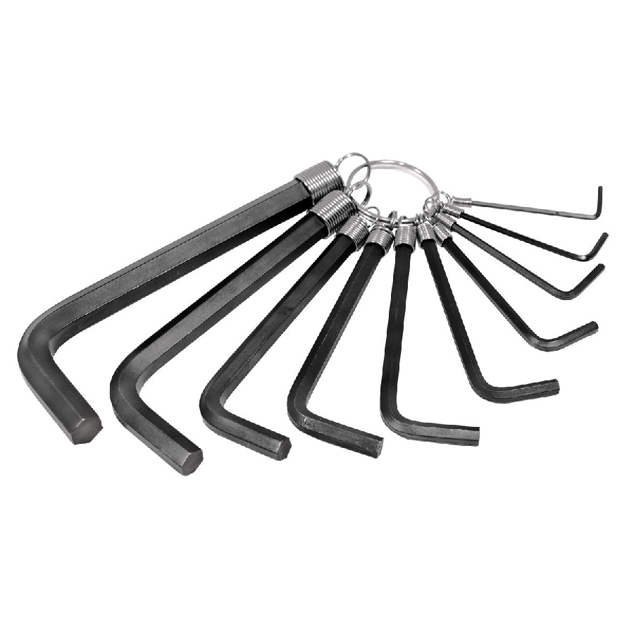 Hex Key Set on a Ring - 10 Piece - 1.5mm-10mm